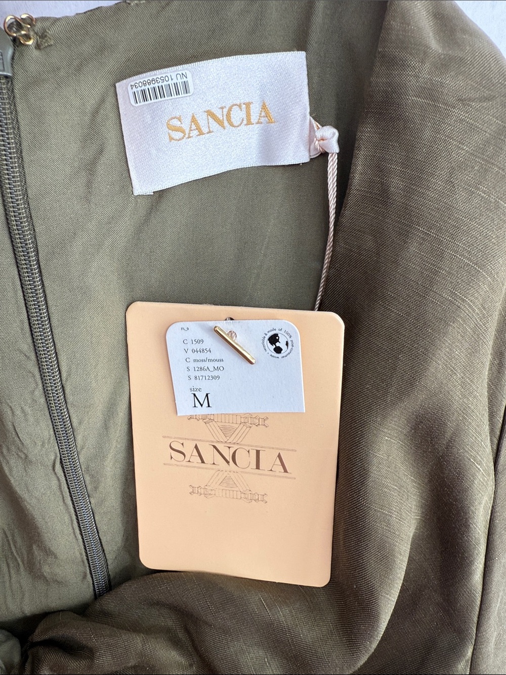 Anthropologie Sancia The Aida Twist-Front Jumpsuit Size M nwt - Picture 9 of 10